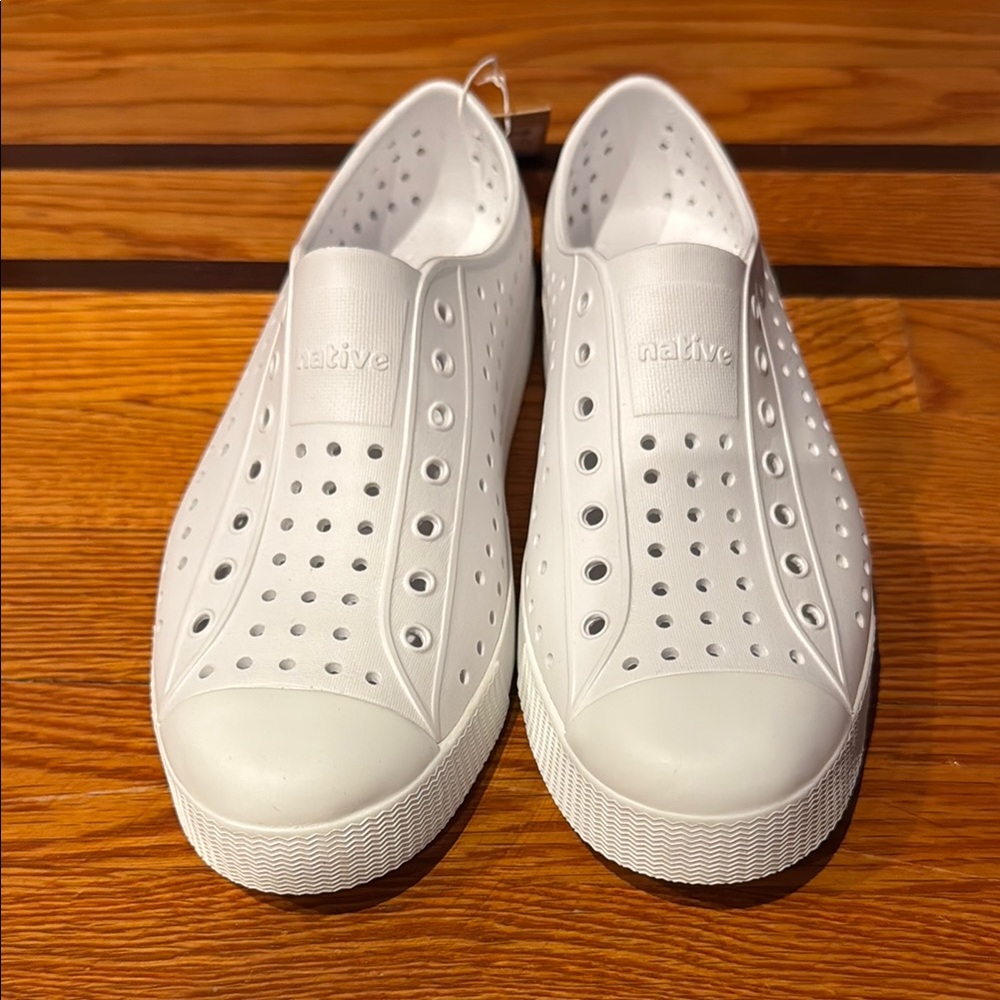 White Slip-On Shoes